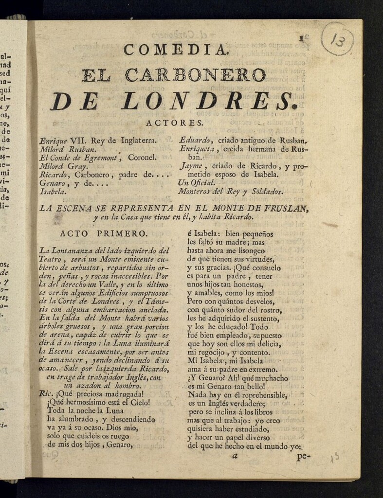 Miniatura de El carbonero de Londres