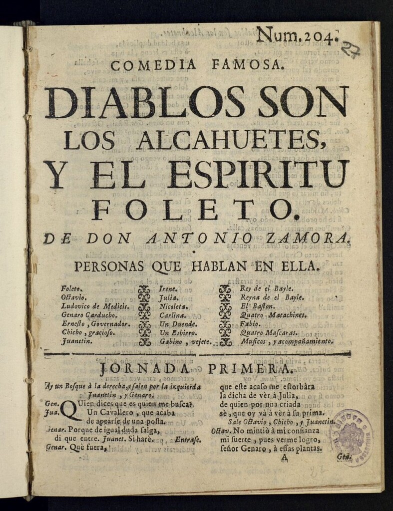 Miniatura de Diablos son los alcahuetes, y el espíritu foleto