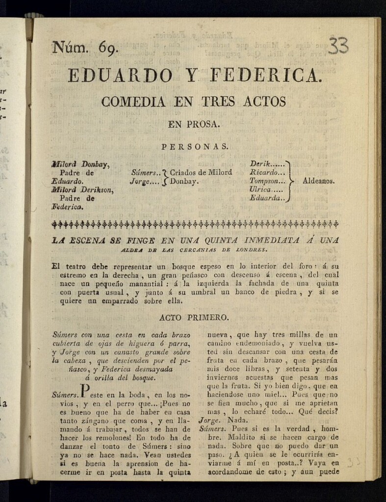 Miniatura de Eduardo y Federica : comedia en tres actos, en prosa