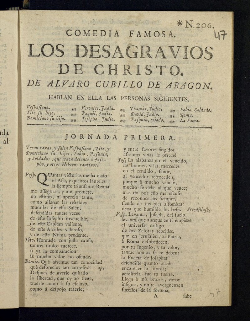 Miniatura de Los desagravios de Christo