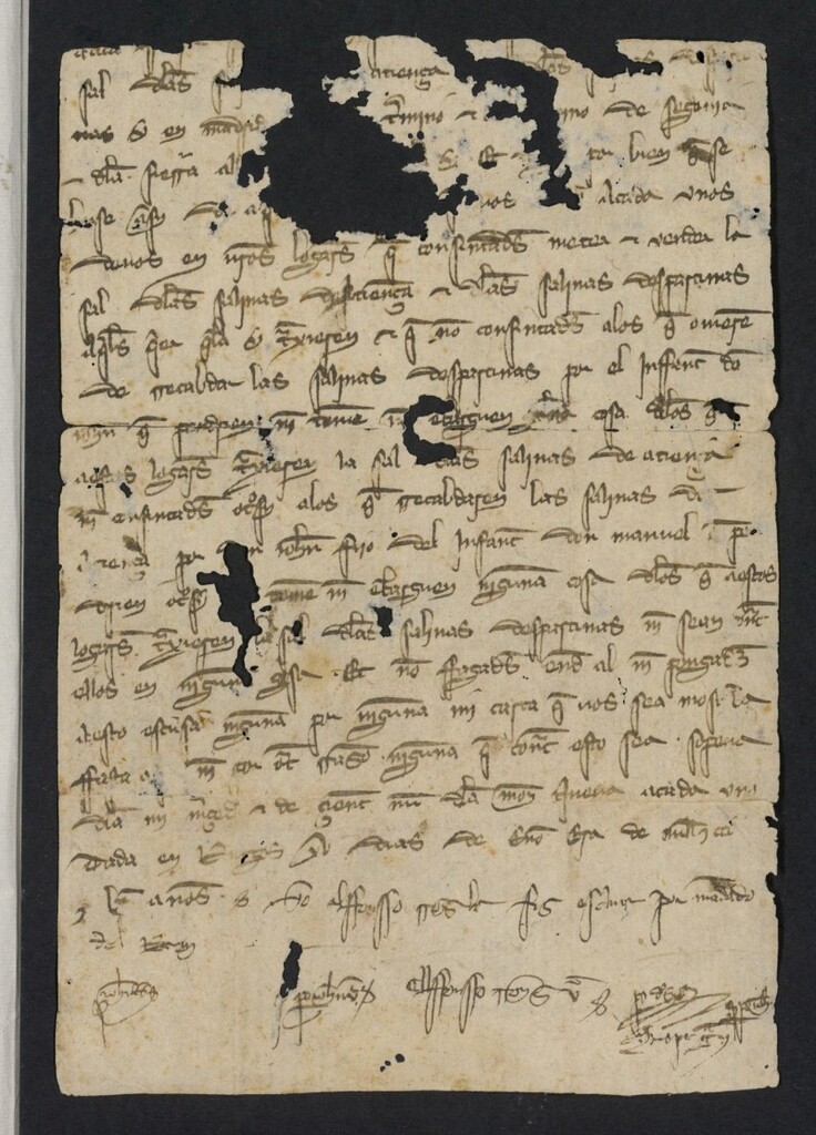 Miniatura de Provisión de Fernando IV sobre el abastecimiento de sal procedente de las Salinas de Espartinas y Atienza, prohibiendo a las gentes del infante don Juan Manuel ejercer violencia sobre los lugares que la compren.
