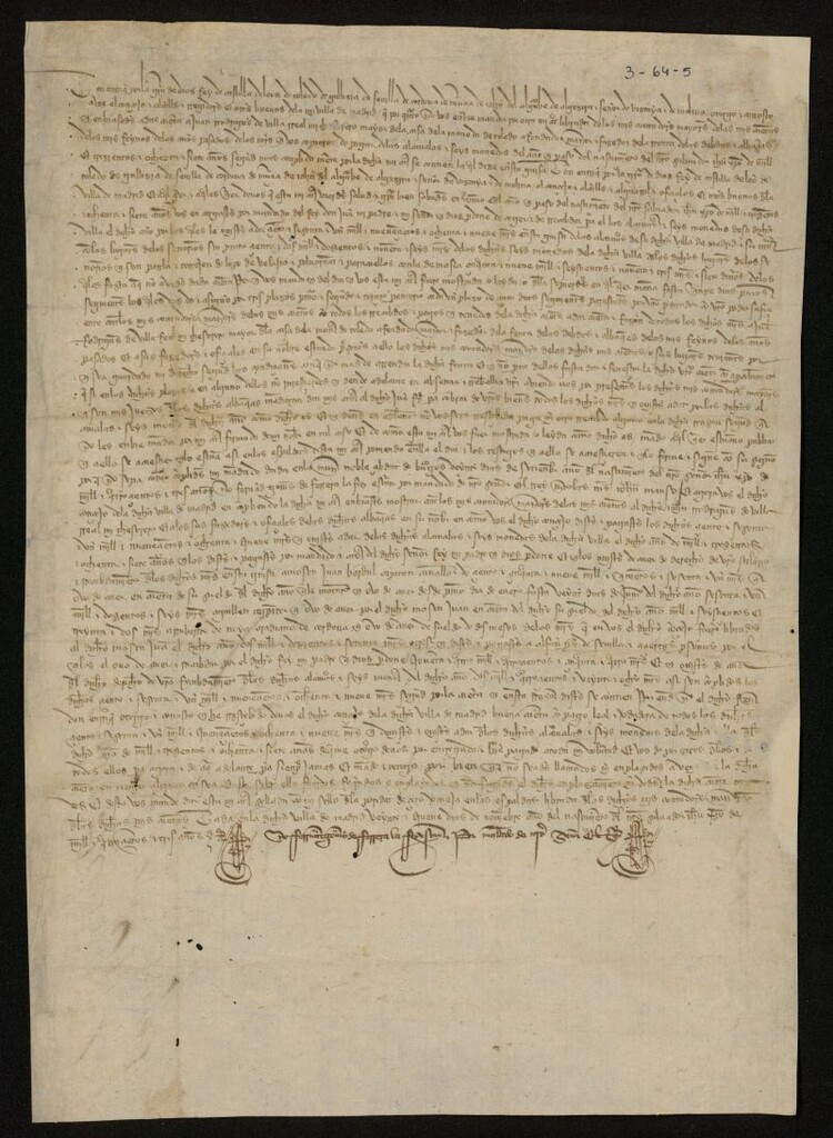 Miniatura de Provisión de los Contadores Mayores, dando finiquito al Concejo de Madrid del importe de las alcabalas y monedas correspondientes a 1387