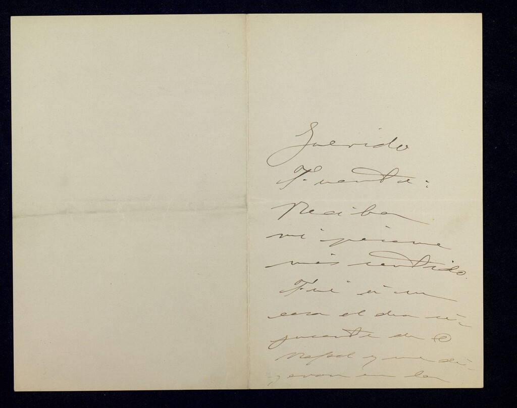 Miniatura de Carta de Roberto Castrovido a Ricardo Fuente dándole el pésame