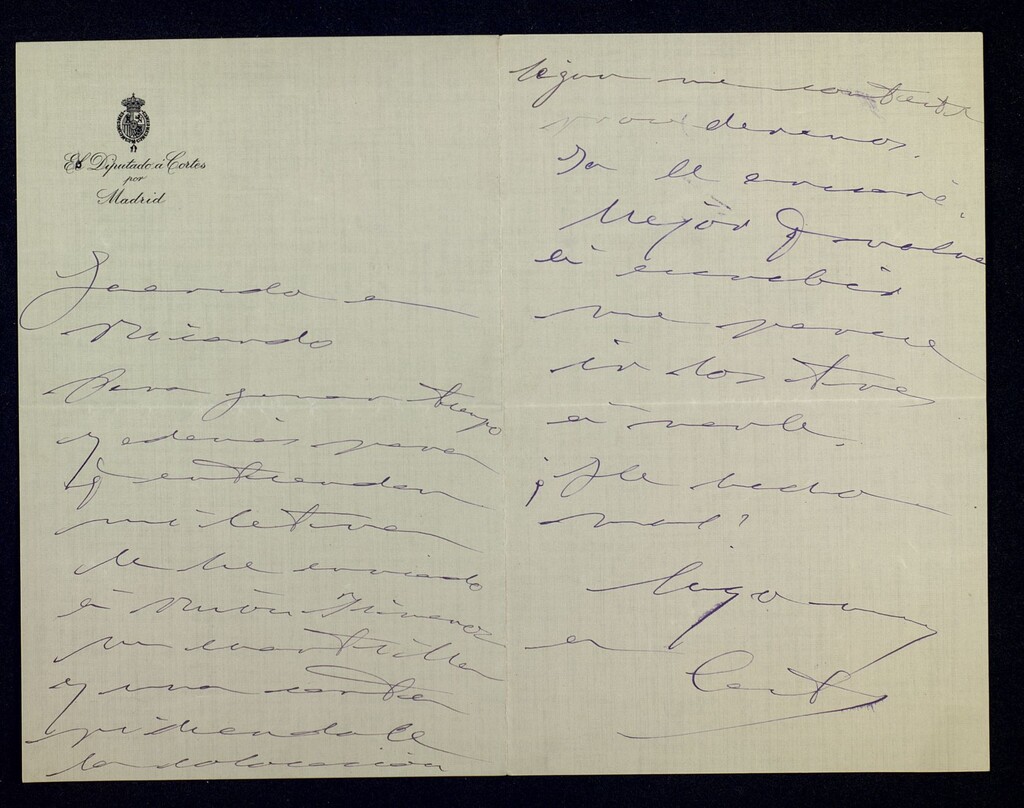 Miniatura de Carta de Roberto Castrovido a Ricardo Fuente