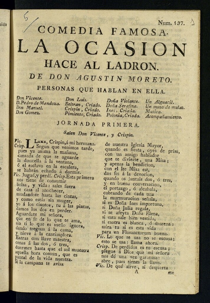 Miniatura de La ocasión hace al ladrón, y trueque de las maletas