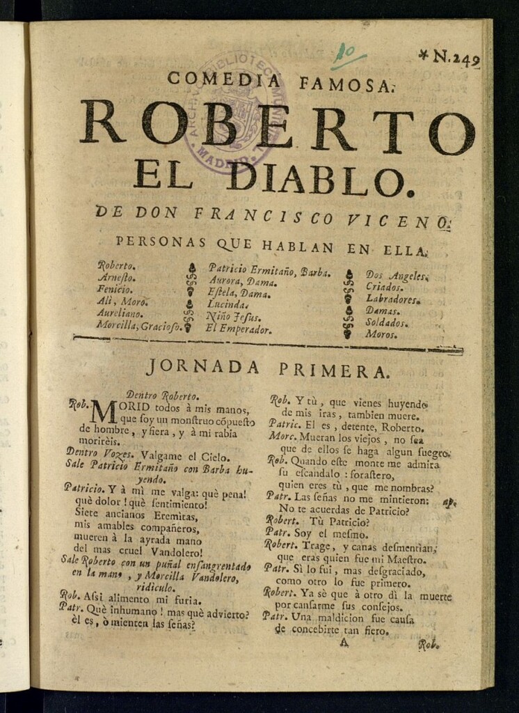 Miniatura de Roberto el diablo