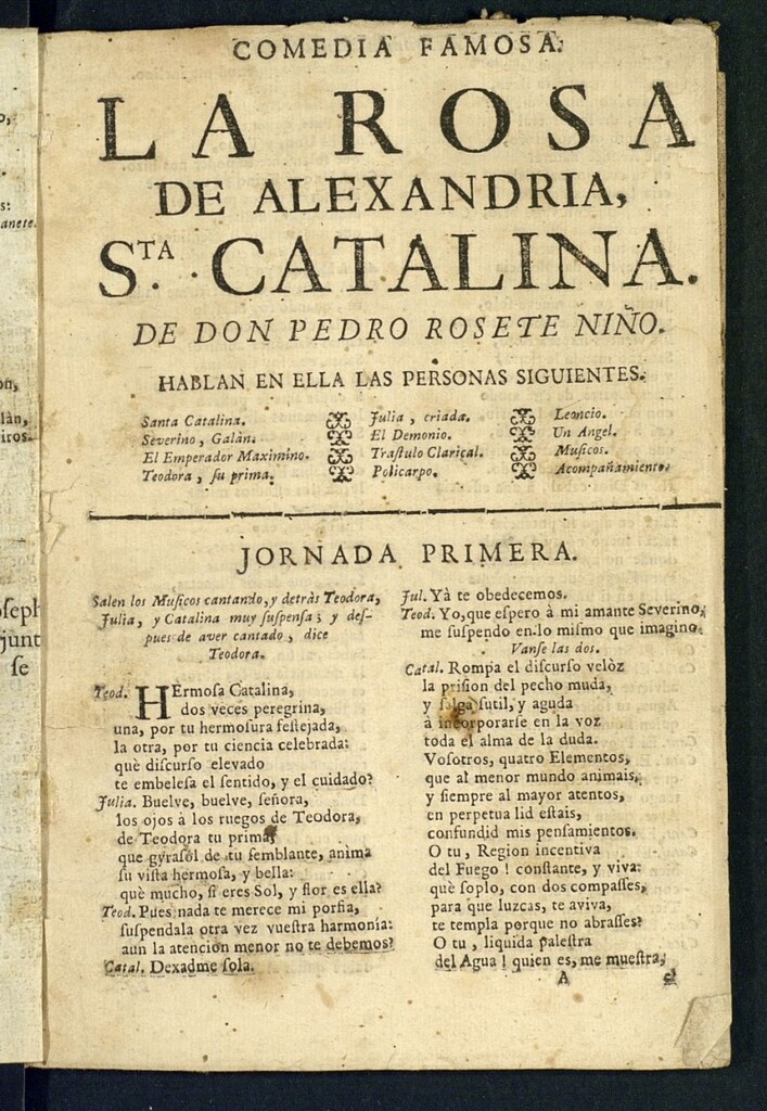 Miniatura de La rosa de Alejandría, Santa Catalina