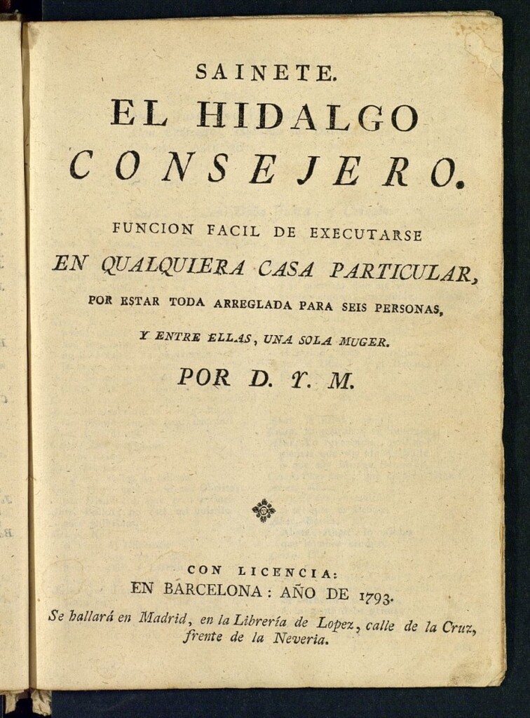 Miniatura de El hidalgo consejero
