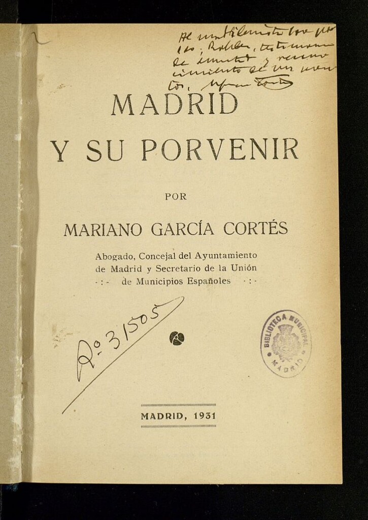 Miniatura de Madrid y su porvenir