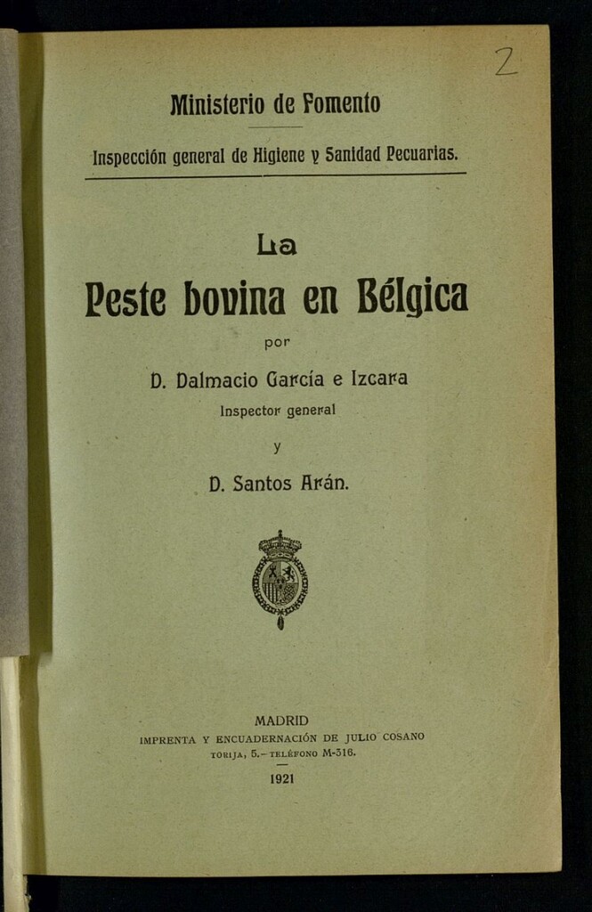 Miniatura de La peste bovina en Bélgica
