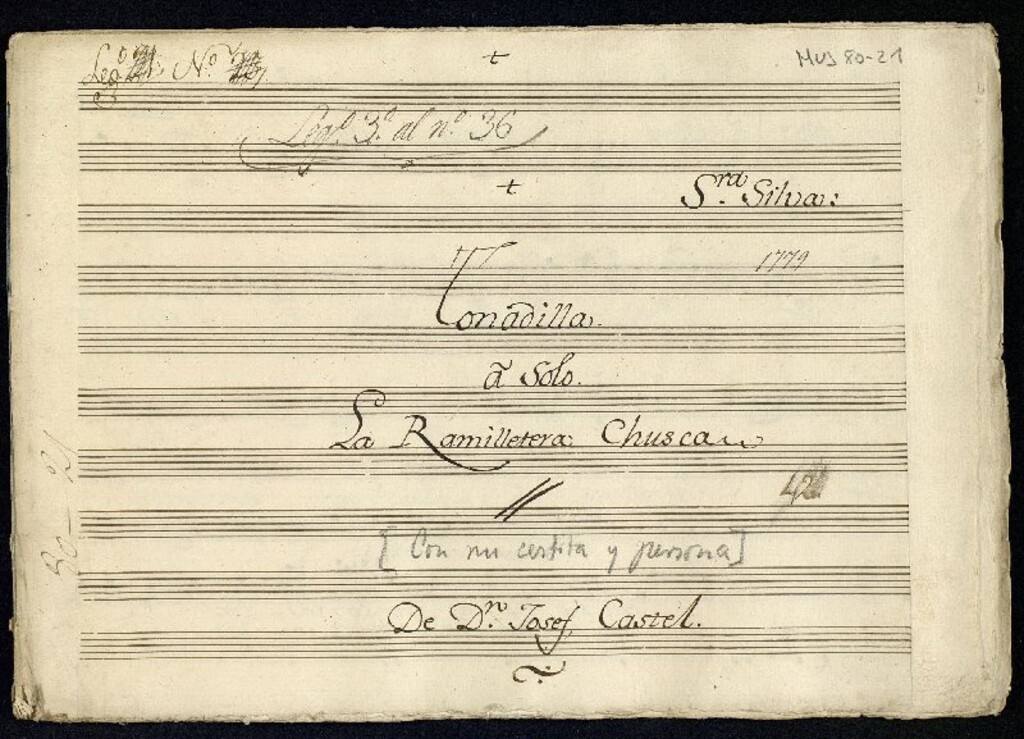 Miniatura de La Ramilletera Chusca (1779)