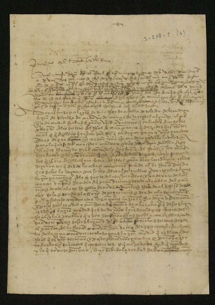 Miniatura de Carta del rey Don Alfonso X encargando al Concejo de Madrid el cuidado del sosiego público, y asegurándole participación en el usufructo del Real de Manzanares