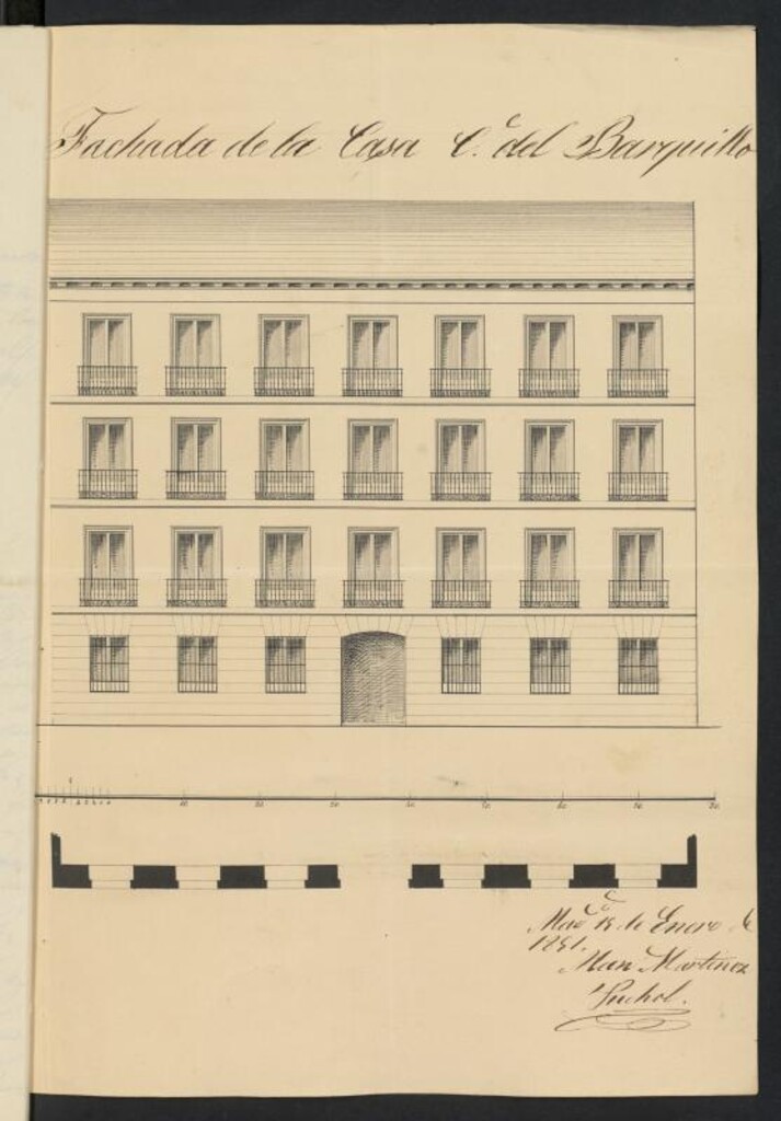 Miniatura de Licencia concedida a Don Pedro Tomás de Cordova para edificar en la calle Barquillo