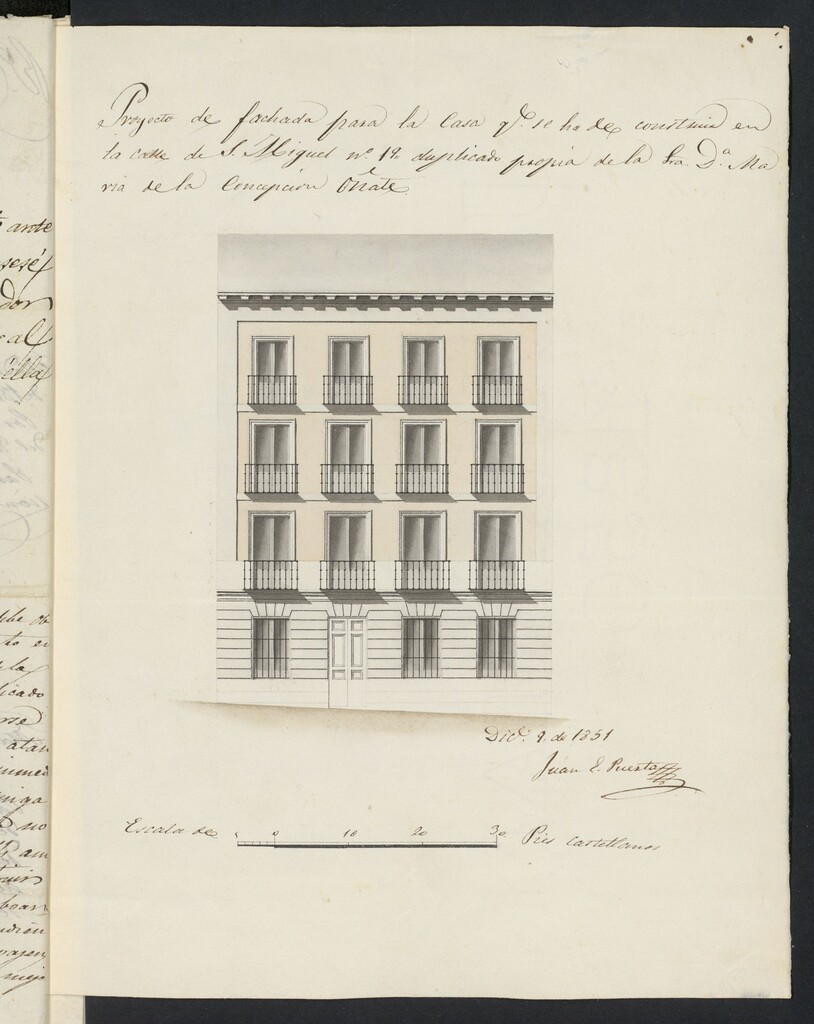 Miniatura de Licencia concedida a Doña María de la Concepción Oñate para edificar en calle San Miguel, 19