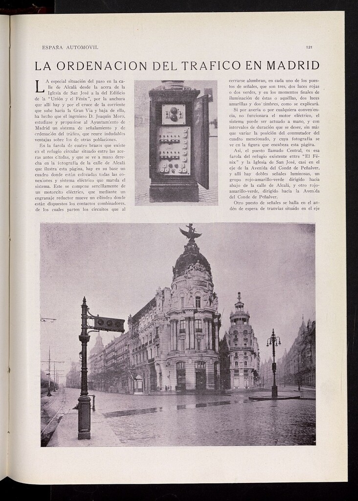 Miniatura de La ordenación del tráfico en Madrid