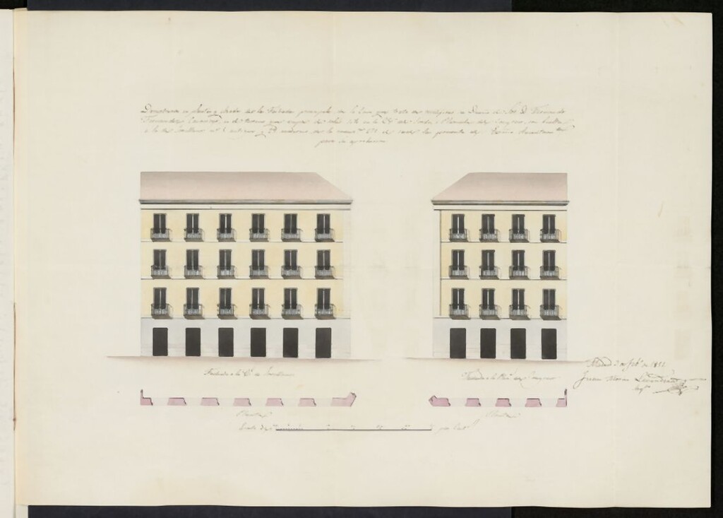 Miniatura de Licencia concedida a Don Fernando Hernández Casariego para edificar una casa en el solar 5 antiguo, 29 moderno de la calle del Sordo, con accesoria a la del Turco