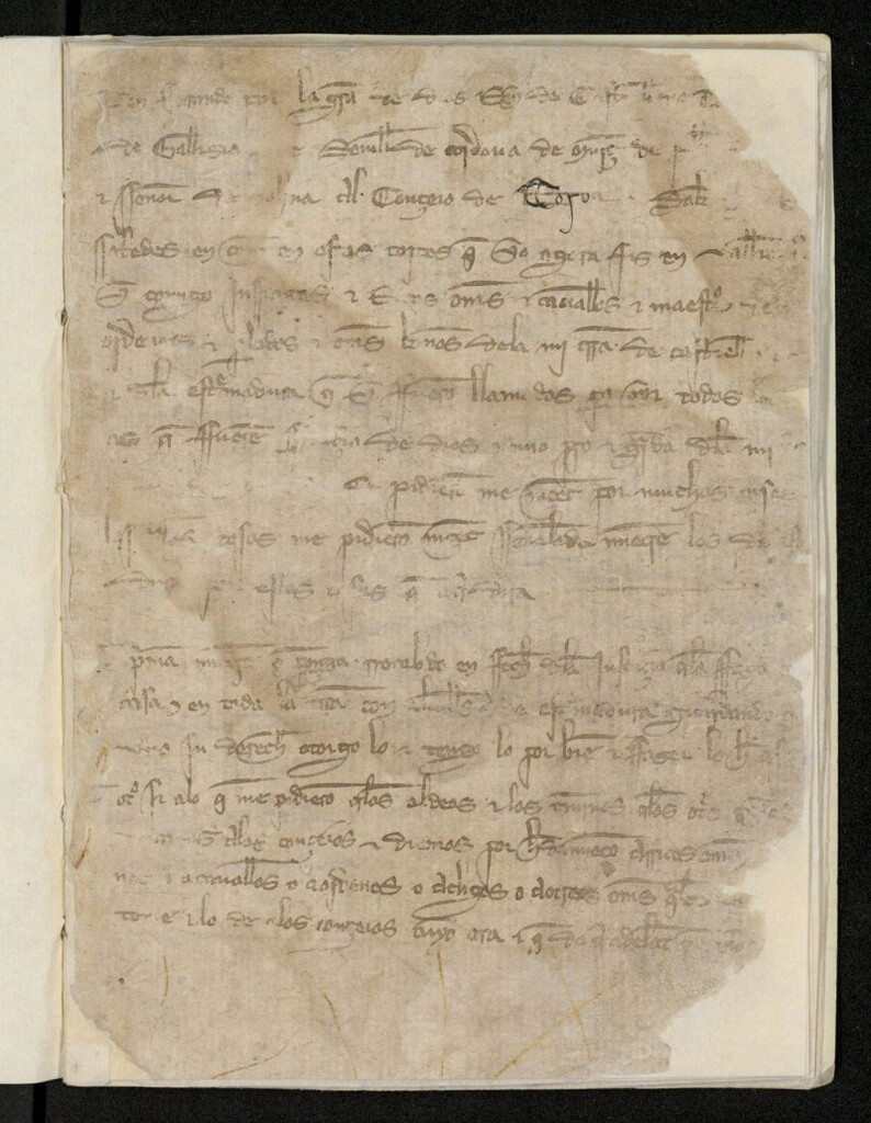 Miniatura de Cuaderno de Cortes de Fernando IV