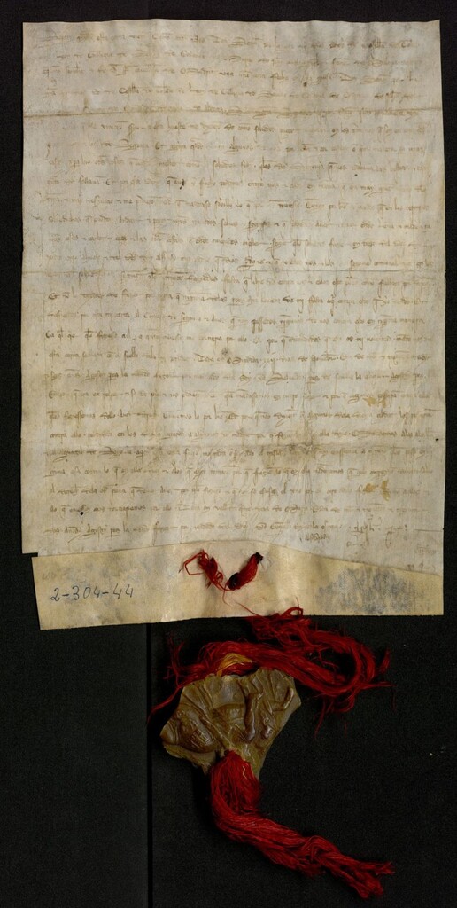 Miniatura de Privilegio de Sancho IV confirmando a Madrid sus derechos sobre pastos, caza y leña en el Real de Manzanares