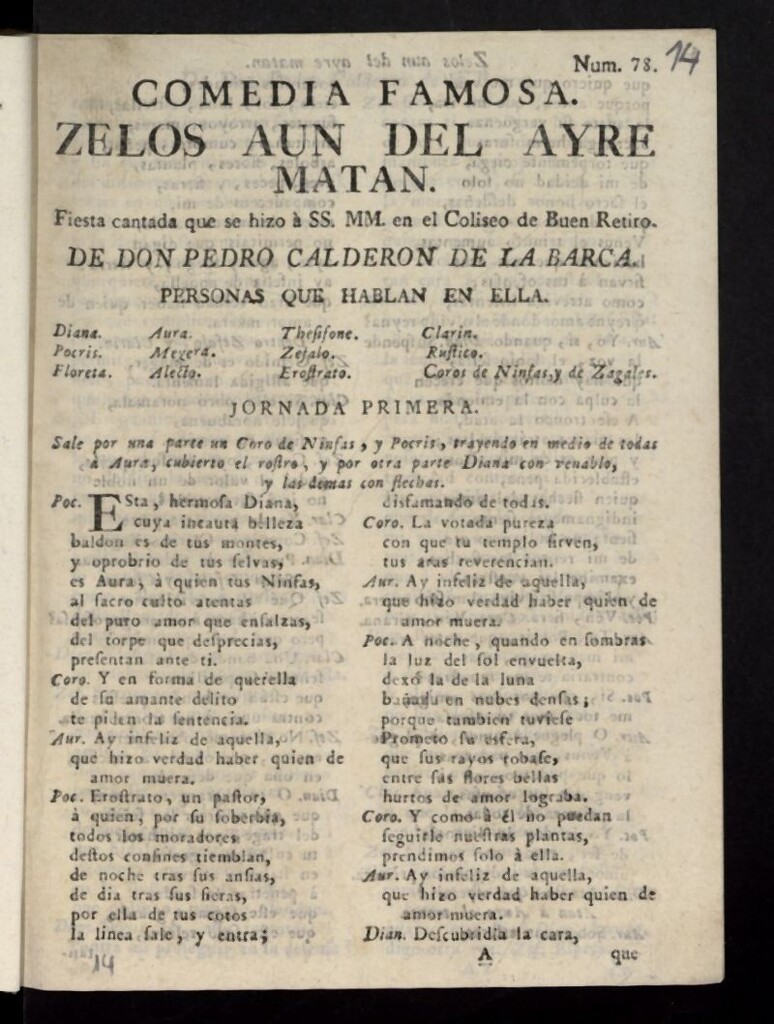 Miniatura de Celos aún del aire matan