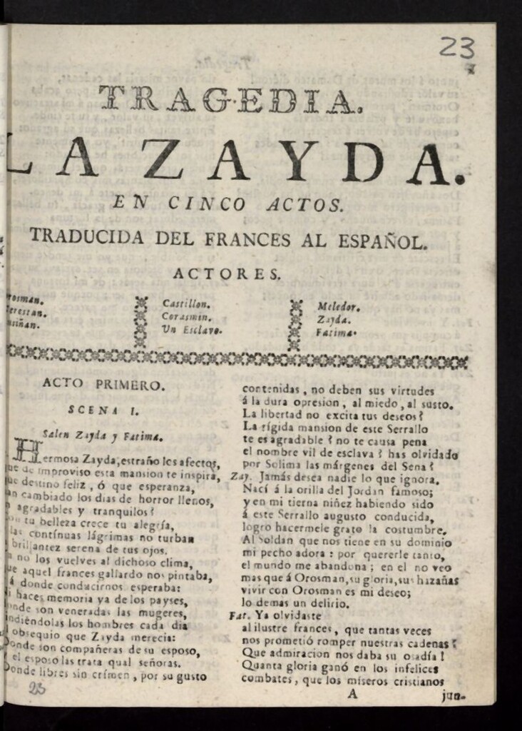Miniatura de La Zayda
