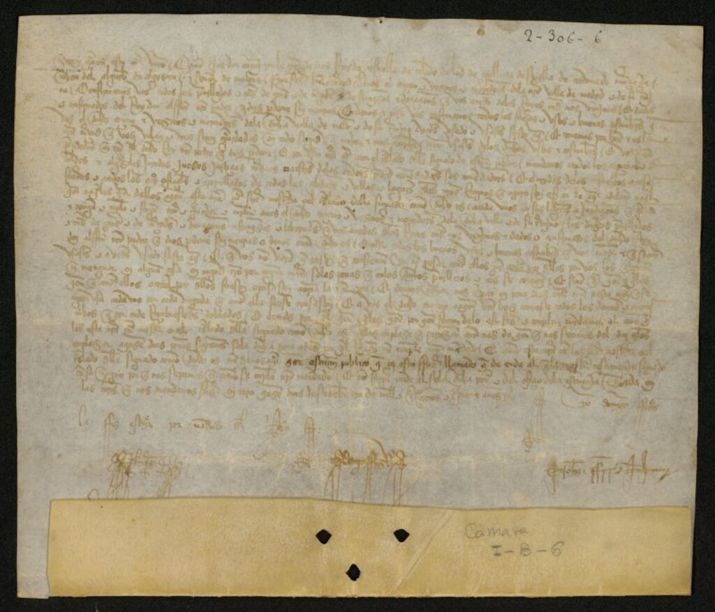 Miniatura de Privilegio de Enrique II confirmando a Madrid todos sus costumbres, privilegios y fueros