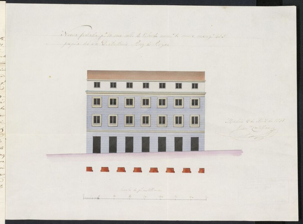 Miniatura de Licencia concedida a Don Antonio Pérez de Rozas para edificar una casa en la calle de Velarde, 10