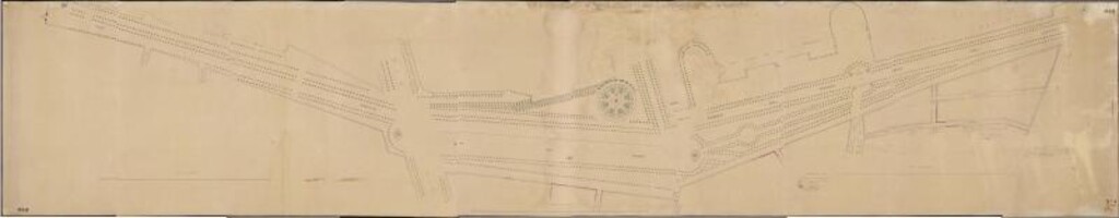 Miniatura de Plano del paseo del Prado desde la puerta de Recoletos a la de Atocha