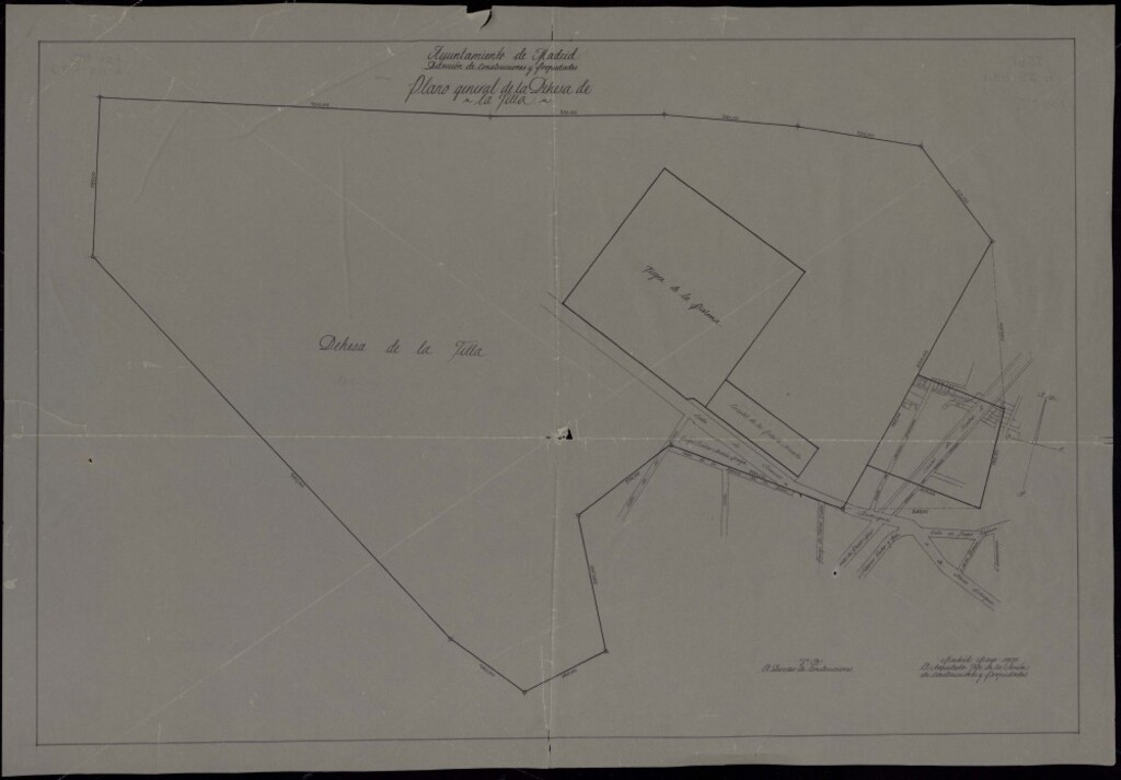 Miniatura de Plano general de la Dehesa de la Villa. Mayo 1955.