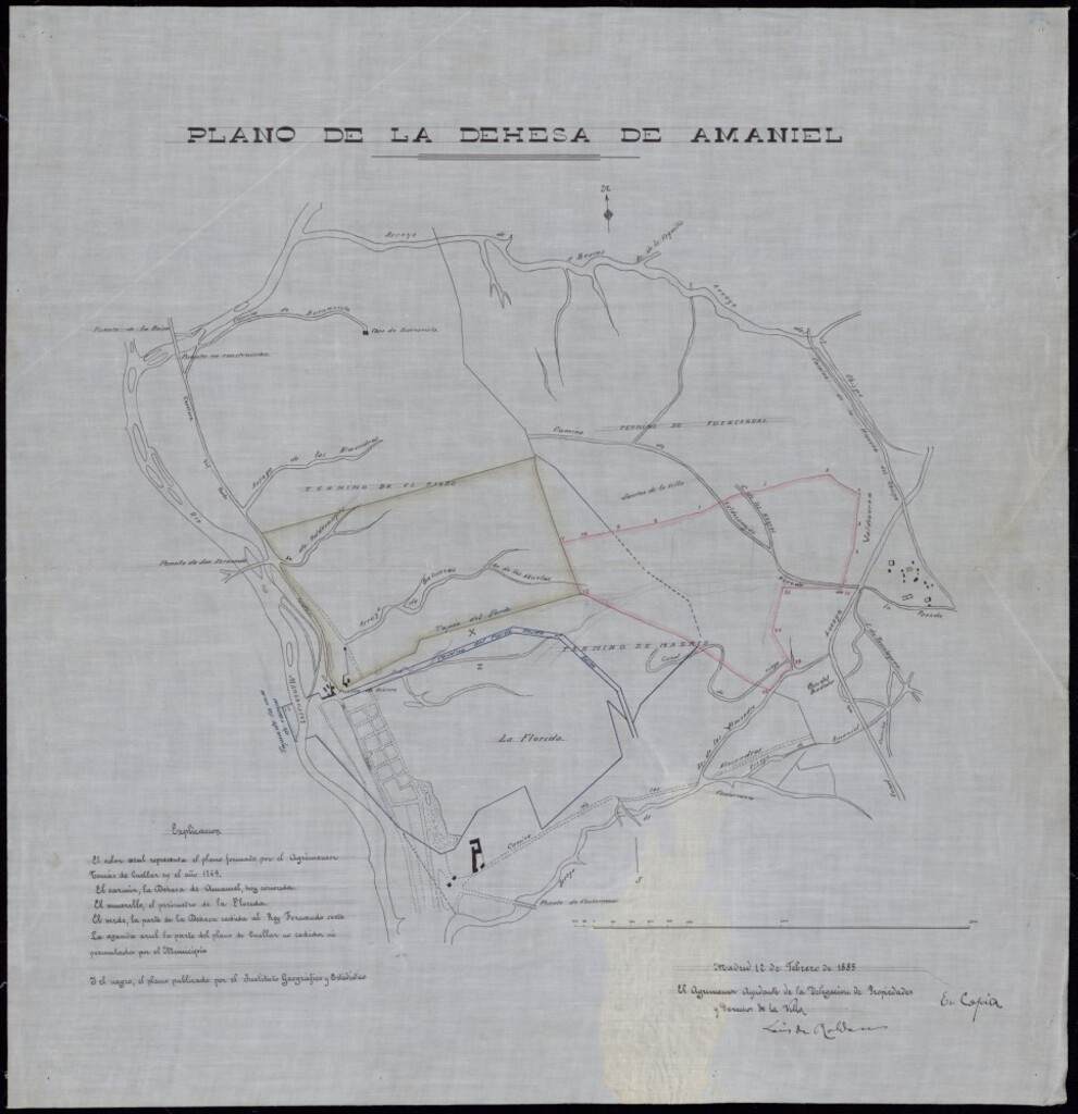 Miniatura de Plano de la Dehesa de Amaniel