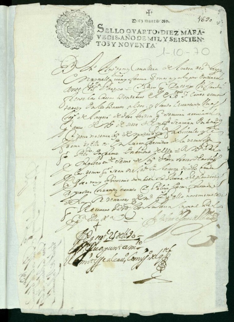 Miniatura de Licencia a Don Juan Antonio Gómez para levantar unas tapias de un jardín que tiene frente de las casas del Conde de Monterrey, Calle de Leganitos