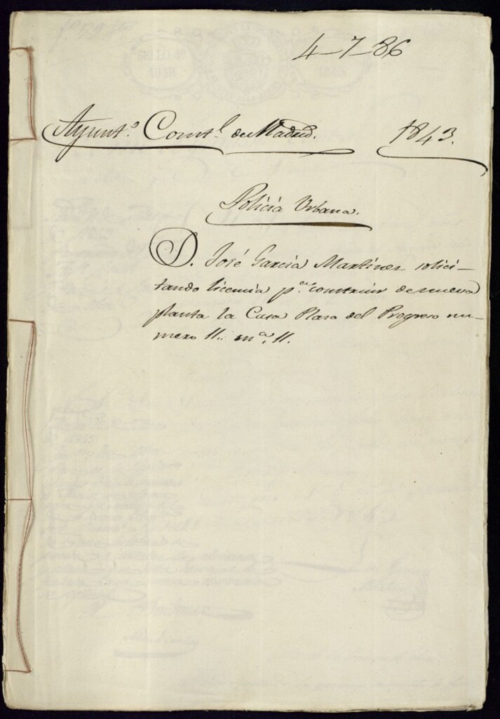 Miniatura de Don José García Martínez solicitando licencia para construir de nueva planta la casa, Plaza del Progreso número, 11, manzana 11