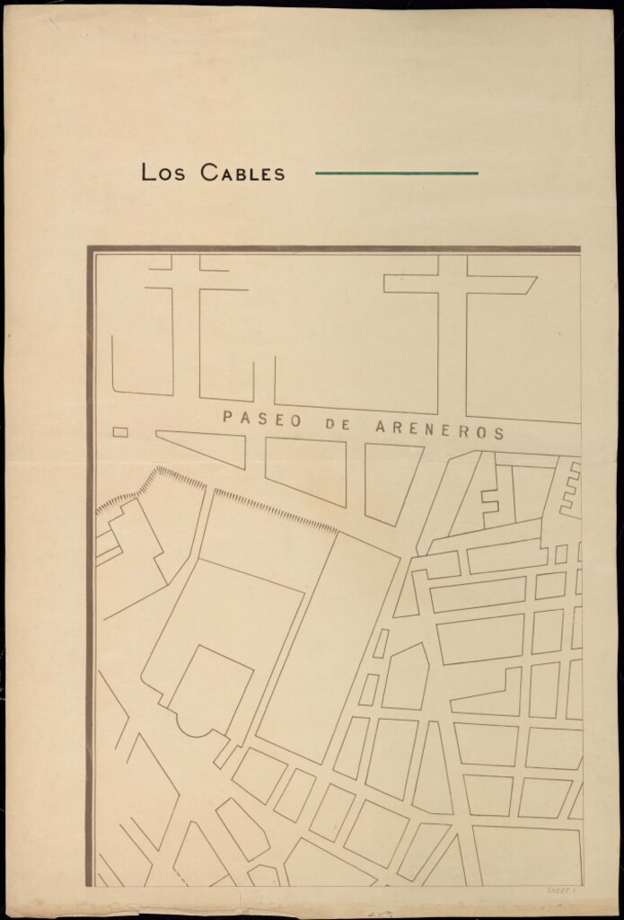 Miniatura de Plano de la canalización de las calles de Madrid para la distribución de la electricidad.