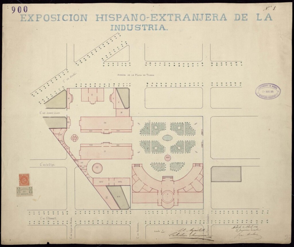 Miniatura de Exposición Hispano-Americana de Industria.