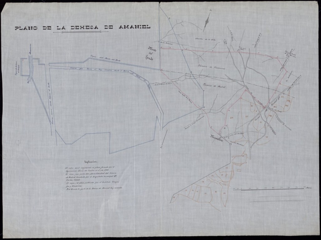 Miniatura de Plano de la Dehesa de Amaniel