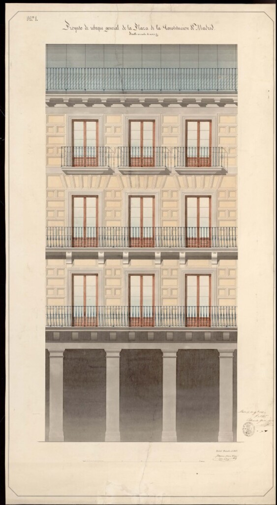 Miniatura de Proyecto de revoque general de la plaza de la Constitución de Madrid