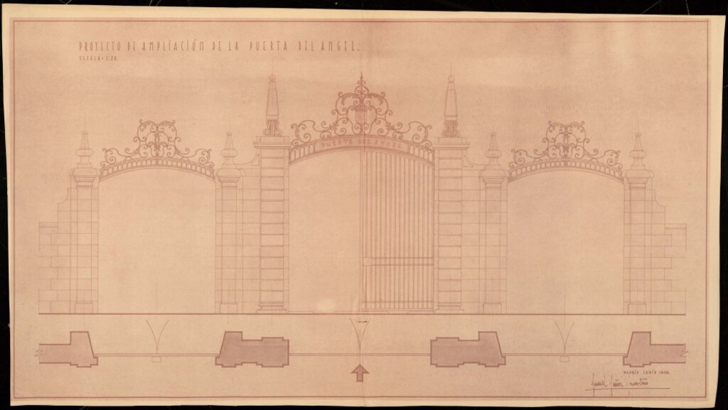 Miniatura de Proyecto de ampliación de la Puerta del Ángel en la Casa de Campo.