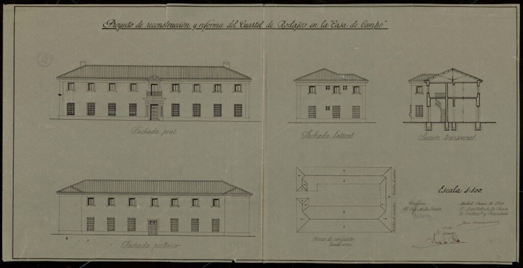 Miniatura de Proyecto De construcción y reforma del Cuartel de Rodejo en la Casa de Campo.
