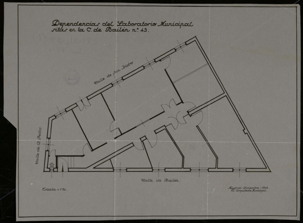 Miniatura de Distintos planos del Laboratorio Municipal en la calle Bailén 43