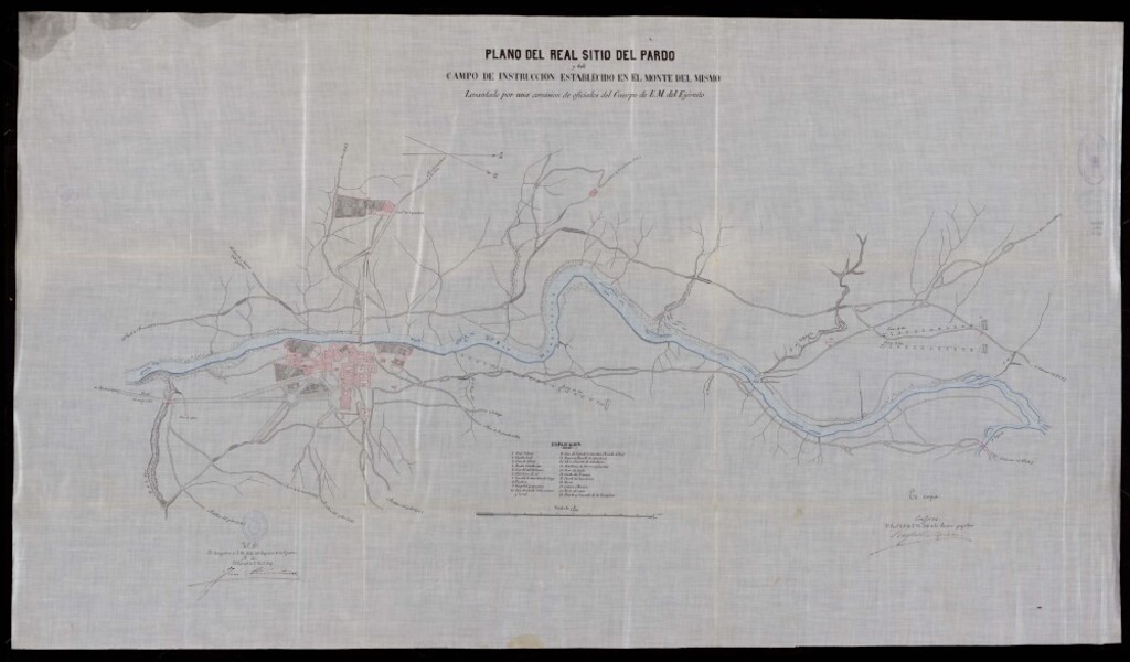 Miniatura de Plano Del Real Sitio del Pardo y del Campo de Instrucción establecido en el monte del mismo. Levantado por una comisión de oficiales del E.M. del ejército.