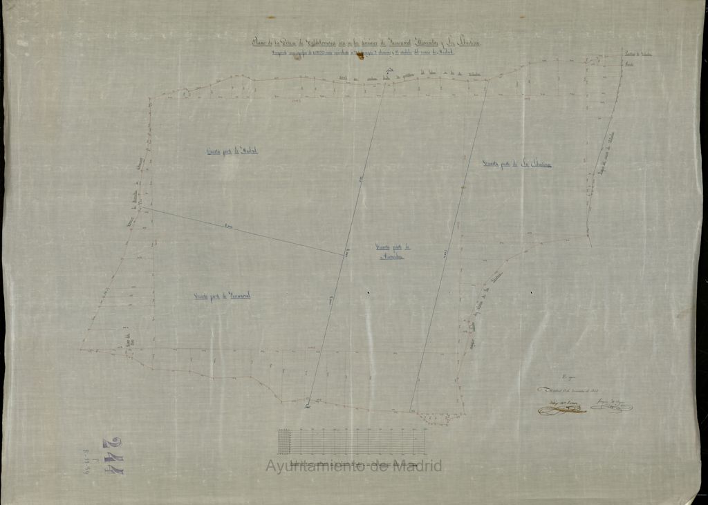 Miniatura de Plano de la dehesa de Valdelomasa sita en los términos de Fuencarral, Alcobendas y San Sebastián