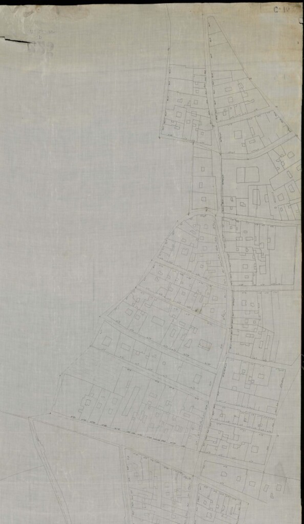 Miniatura de Estudio de expropiación para el ensanche de las calles Barrionuevo (hoy Conde de Romanones) y Concepción Jerónima. Tomado del Catálogo del J.C.M. (s.a.) Olim. C-16