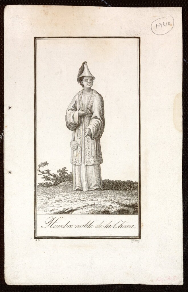 Miniatura de Hombre noble de la China