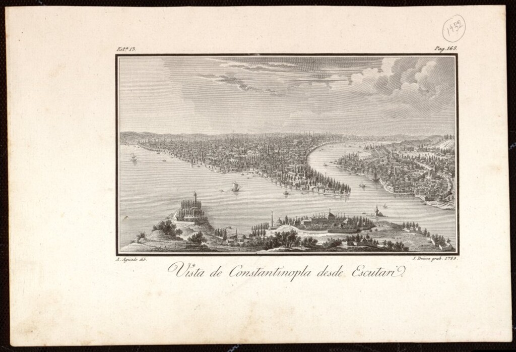 Miniatura de Vista de Constantinopla desde Escutari