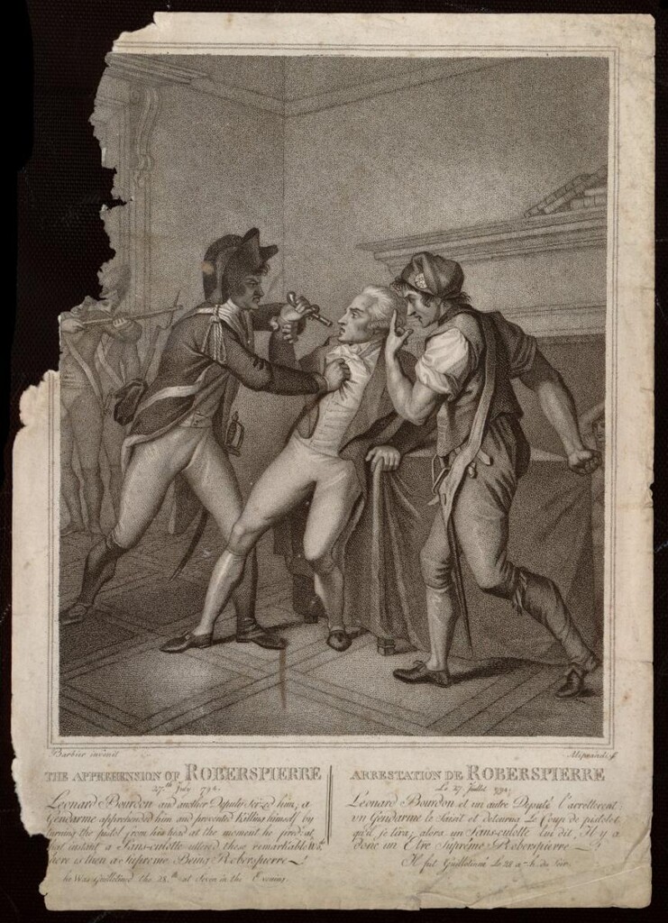 Miniatura de Arresto de Robespierre