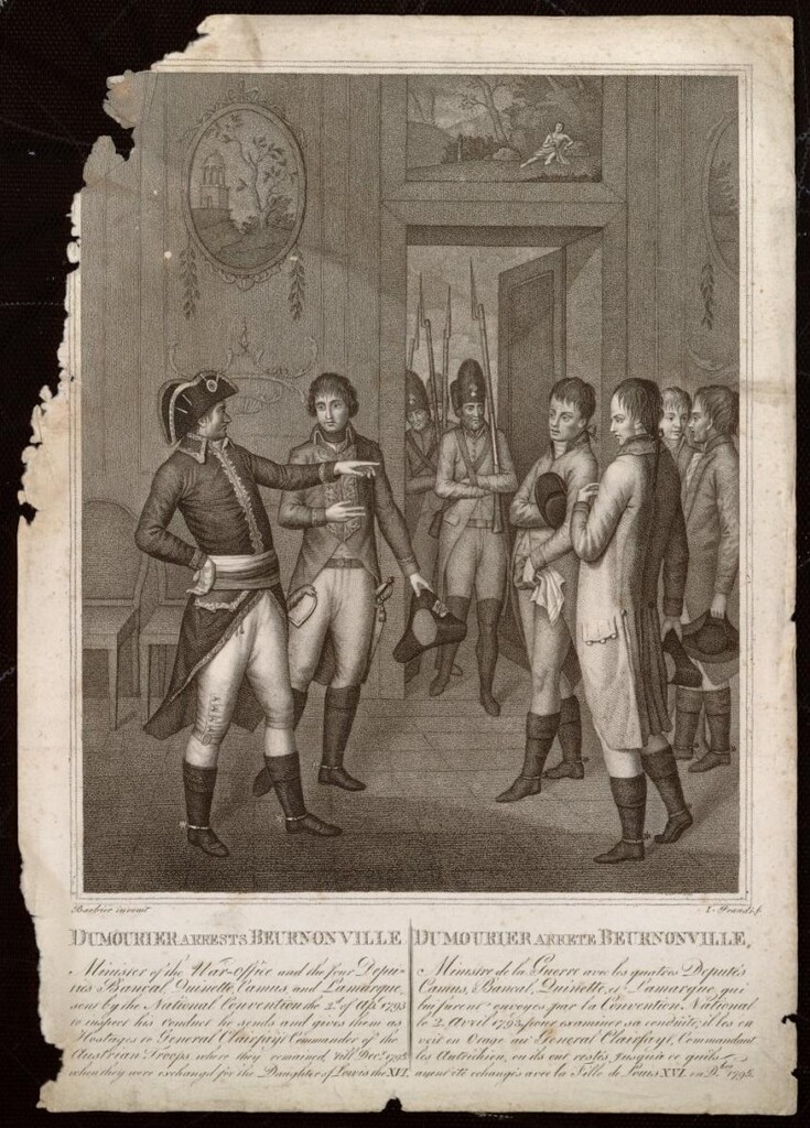 Miniatura de Arresto de Pierre Riel, Marqués de Beurnonville