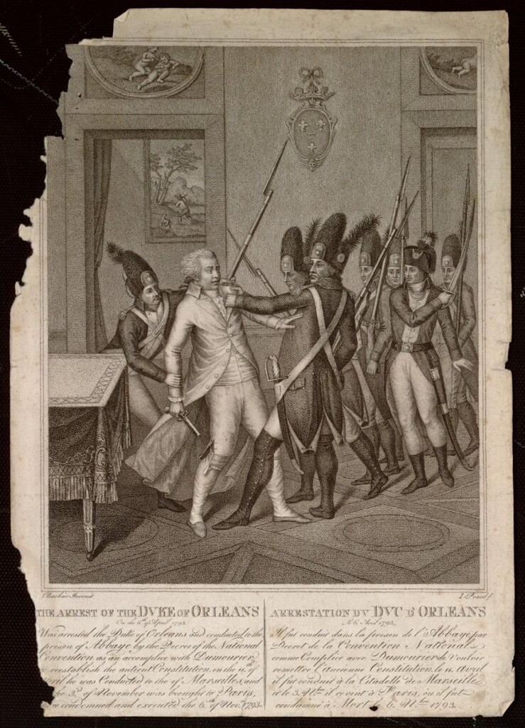 Miniatura de Arresto de Luis Felipe José, Duque de Orleans