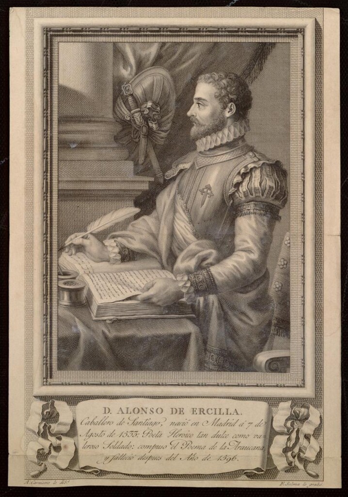 Miniatura de Retrato de Alonso de Ercilla