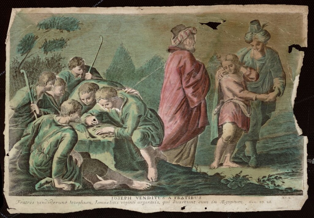 Miniatura de José vendido por sus hermanos