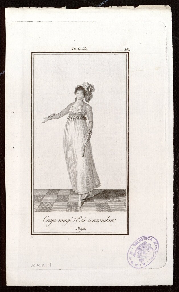 Miniatura de Caya Mugé. ¡Esú, si azombra! Maja