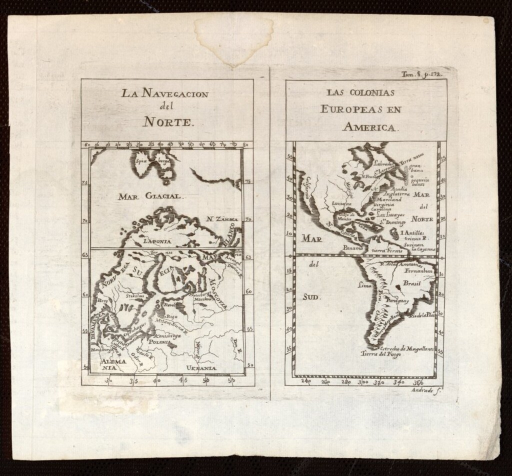 Miniatura de La navegación del Norte y las colonias europeas en América